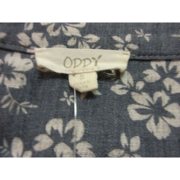 ANTHROPOLOGIE TOP BY ODDY PARTIAL BUTTON TUNIC STYLE BLOUSE SIZE SMALL - Picture 4 of 4